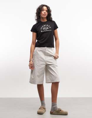 Carhartt Wip Donna Bianco Pantaloncini, L, New, - Immagine 3