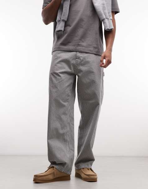 Carhartt WIP mercer single knee pants in white stripe - view 1