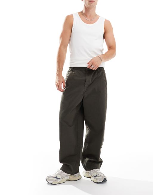 Carhartt WIP - Merrick - Grønne bukser i tapered pasform, 3 af 5