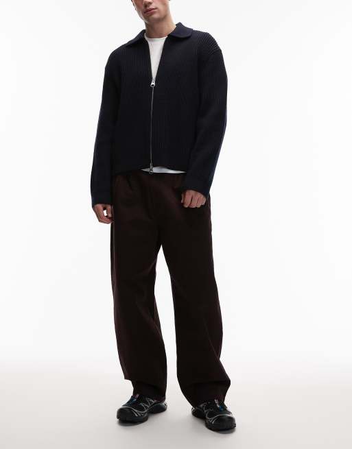Carhartt WIP – Merrick – Mörkbruna avsmalnande byxor med ledig passform, 2 av 5