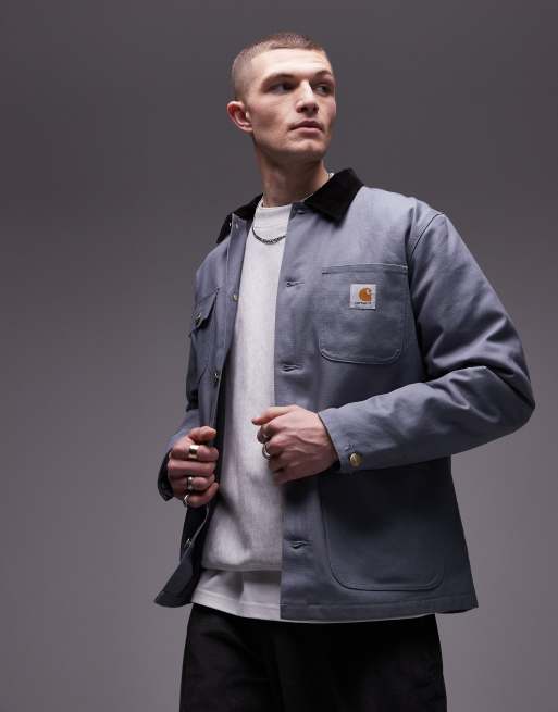 Carhartt WIP Michigan button up jacket in gray