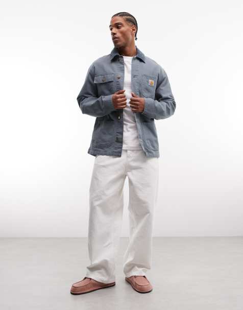 Carhartt WIP - Michigan - Cappotto blu polvere - view 1