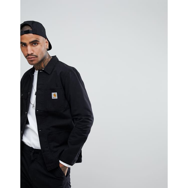 Carhartt WIP Michigan Chore Jacket In Black | ASOS