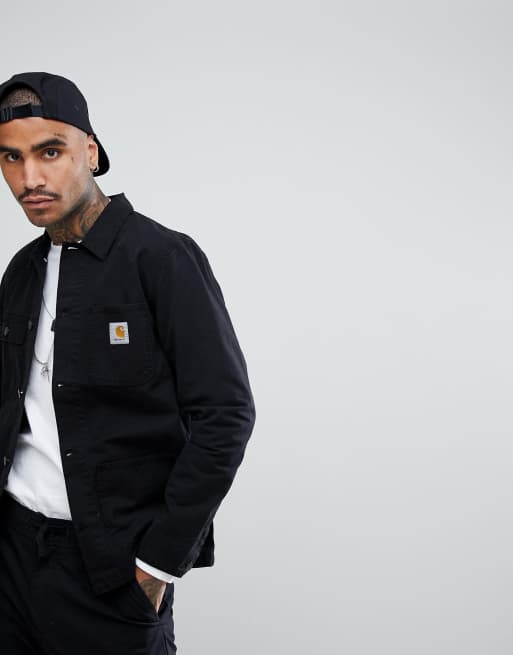 Carhartt WIP Michigan Chore Jacket In Black | ASOS