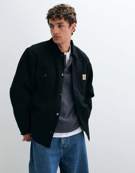 Carhartt WIP Michigan coat in black, 3 of 5