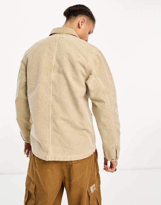 Carhartt WIP Michigan coat in faded brown, 3 of 4