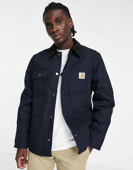 Navy carhartt outlet jacket