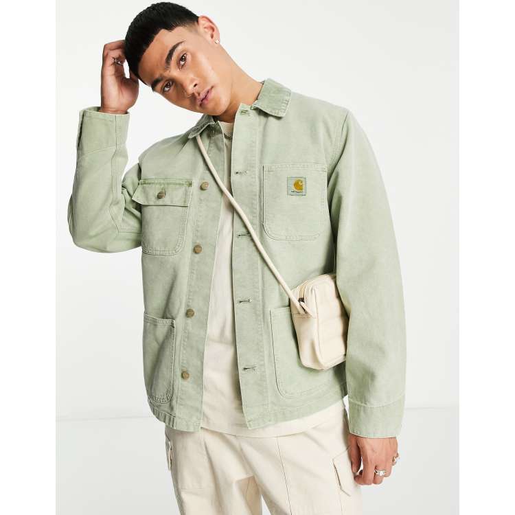 Carhartt WIP michigan coat in washed green