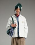 [Carhartt WIP] Carhartt WIP Michigan coat in white Chest 35-37 White