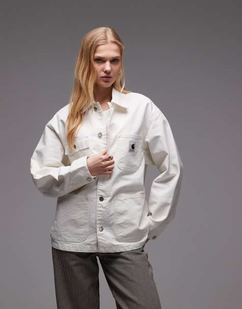 Carhartt WIP michigan coat in white