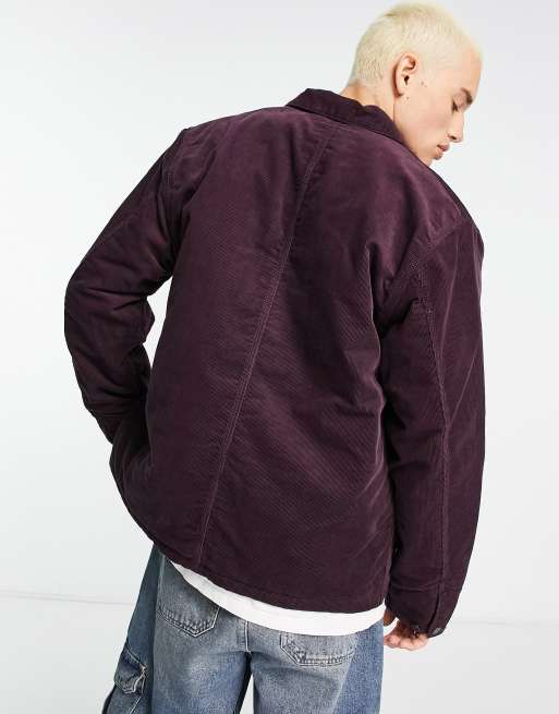 Carhartt WIP michigan cord jacket in purple | ASOS