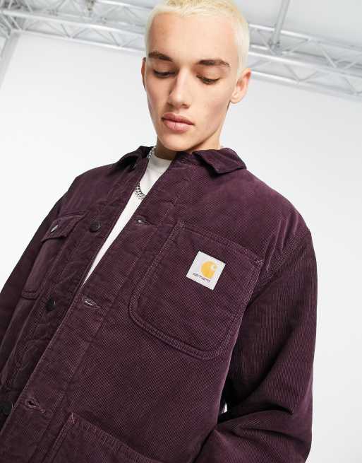 Carhartt WIP - Michigan - Corduroy jack in paars, 4 van 4