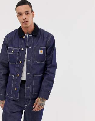 carhartt denim chore coat