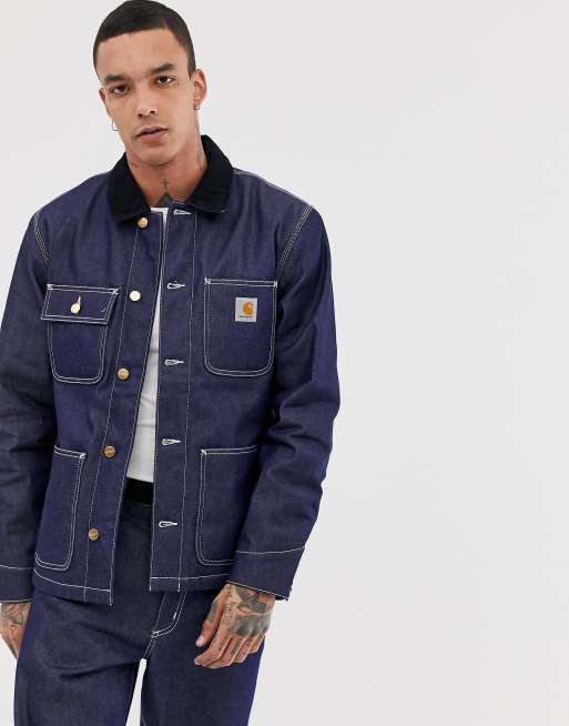 Carhartt WIP Michigan denim chore coat