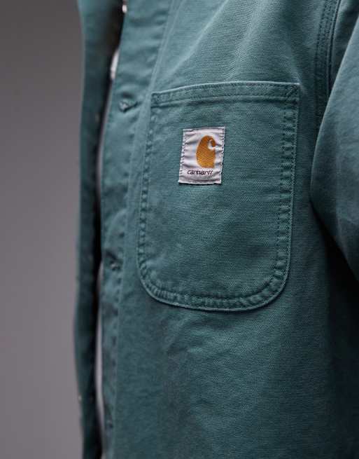 Carhartt WIP - Michigan - Forvasket grøn jakke , 3 af 4