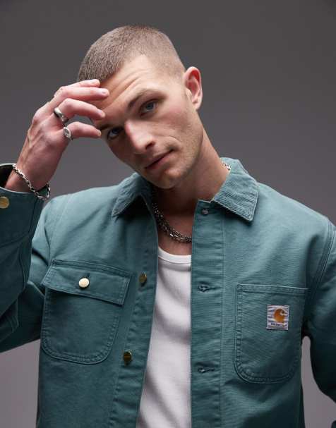 Carhartt WIP - Michigan - Giacca verde slavato - view 1