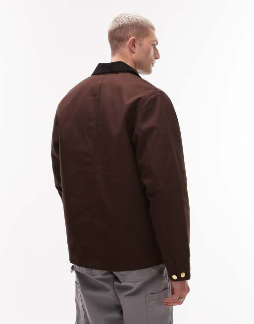 Carhartt WIP - Michigan - Jack in donkerbruin, 3 van 5