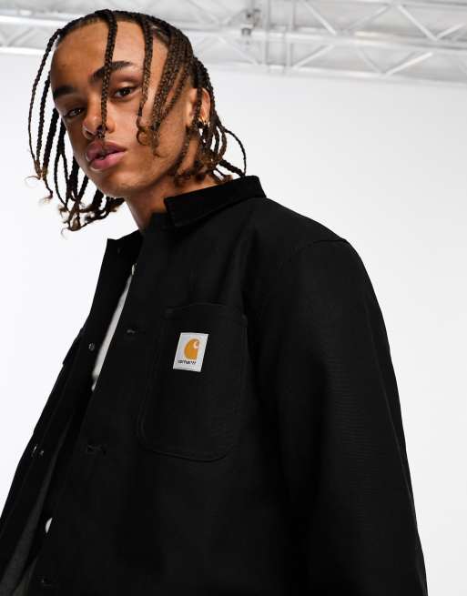 Carhartt wip michigan coat on sale black