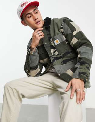 Carhartt WIP michigan jacket in camo - ASOS Price Checker