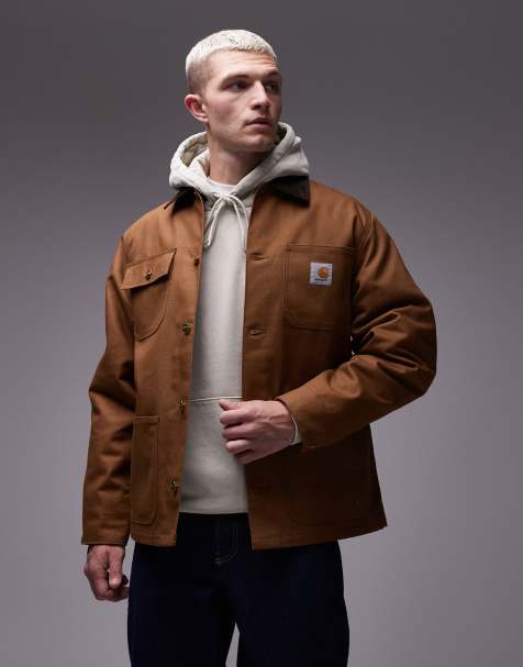 Carhartt WIP michigan jacket in light brown - view 1