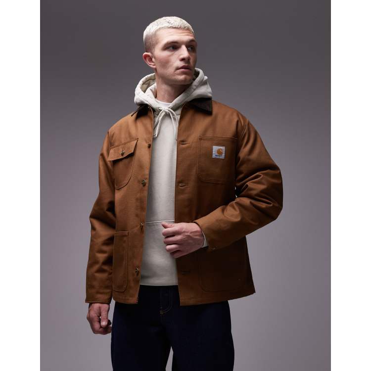 Carhartt WIP michigan jacket in light brown | ASOS