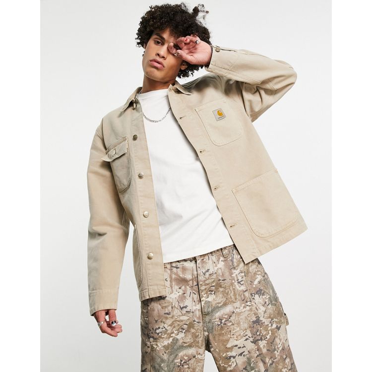 Carhartt WIP michigan jacket in washed brown | ASOS