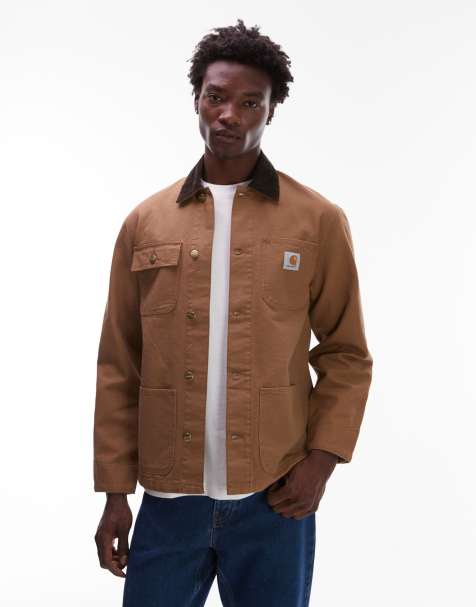 Carhartt WIP – Michigan – Leichter Mantel in Hellbraun - view 1