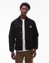 Carhartt WIP herald zip up jacket in black | ASOS