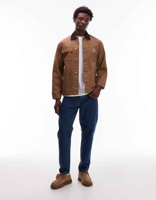美品 carhartt wip Michigan coat ダークブラウン Carhartt WIP Michigan Coat (Winter), Tobacco / Black