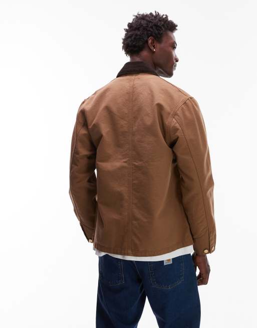 Carhartt WIP michigan lightweight coat in tan