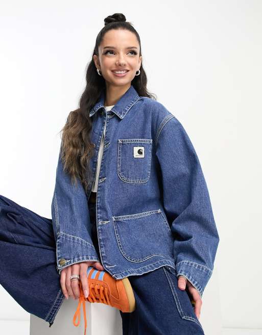 Carhartt wip denim clearance jacket