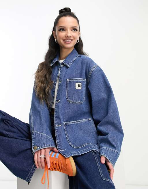 Carhartt WIP – Michigan OG – Jeansjacke in verwaschenem Blau