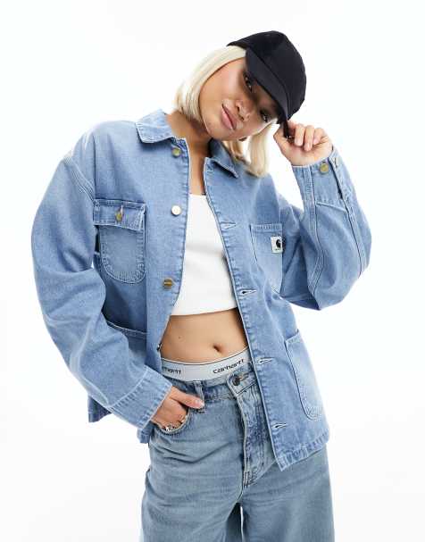 Tenue veste best sale en jean oversize