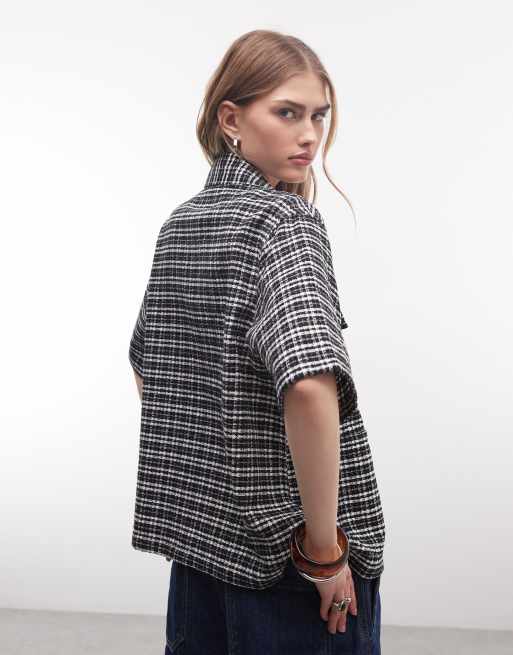 Carhartt WIP michigan shirt in black and white check | ASOS