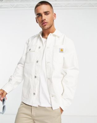 Carhartt WIP michigan summer jacket in off white
