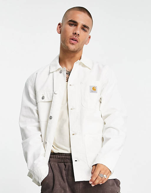 Carhartt WIP michigan summer jacket in off white