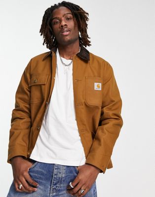 Carhartt WIP michigan lined jacket in brown - ASOS Price Checker