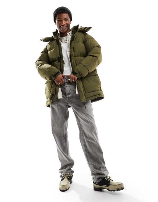Carhartt WIP – Milter – Zielona długa kurtka ocieplana, 2 z 4