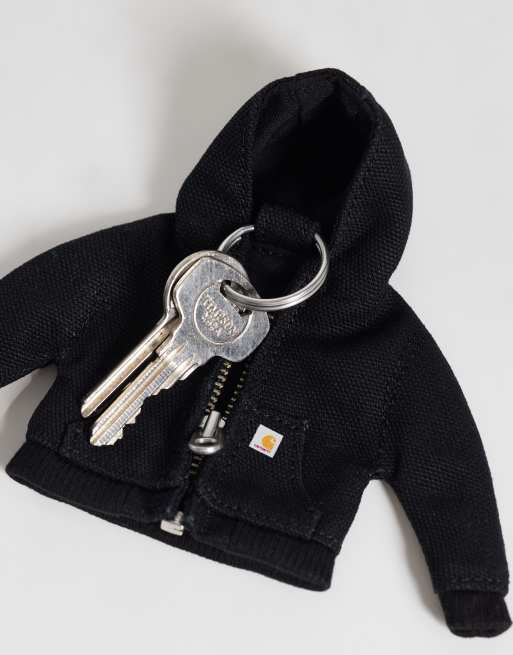 Carhartt WIP – Mini Active – Schlüsselanhänger in Jacken-Form in Schwarz, 3 von 3