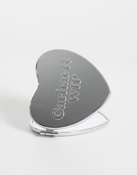 Carhartt WIP mini specchio a cuore in argento - view 1