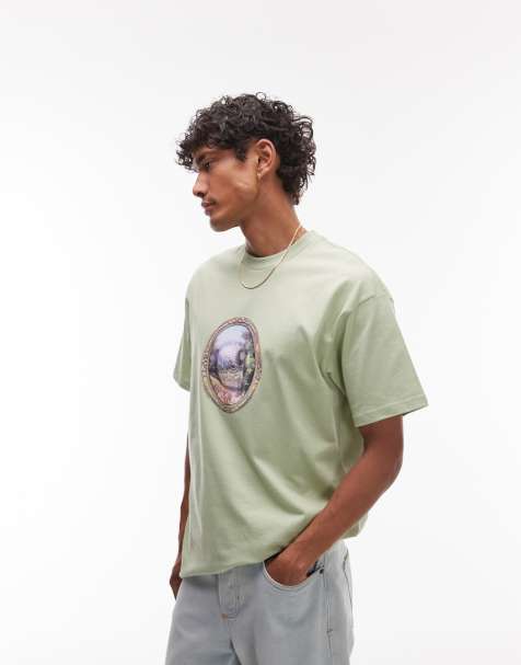 Carhartt WIP mirror loose fit motif t-shirt in lime - view 1