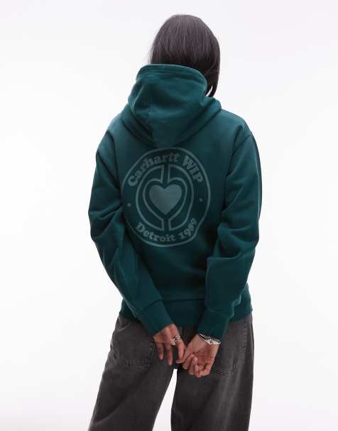 Carhartt WIP - Modality - Felpa con cappuccio verde - view 1