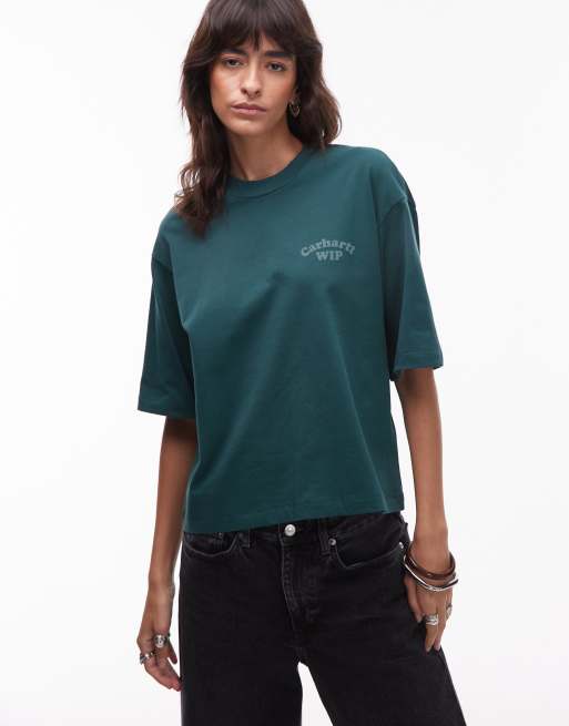 Carhartt WIP - Modality - Grøn oversized T-shirt, 3 af 4