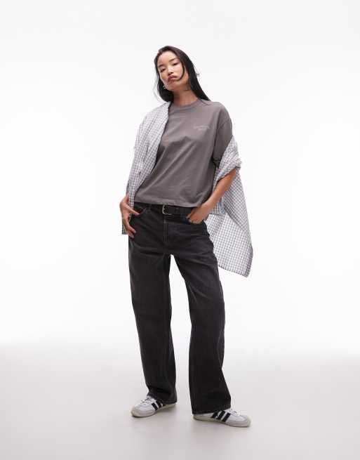 Carhartt WIP modality oversized t-shirt in grey, 3 of 4
