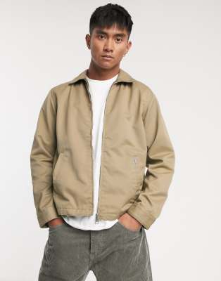 Carhartt WIP Modular harrington jacket in stone | ASOS