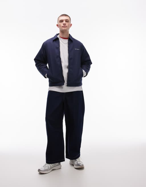 Carhartt WIP - Module Script - Veste zippée - Bleu marine, 2 de 4