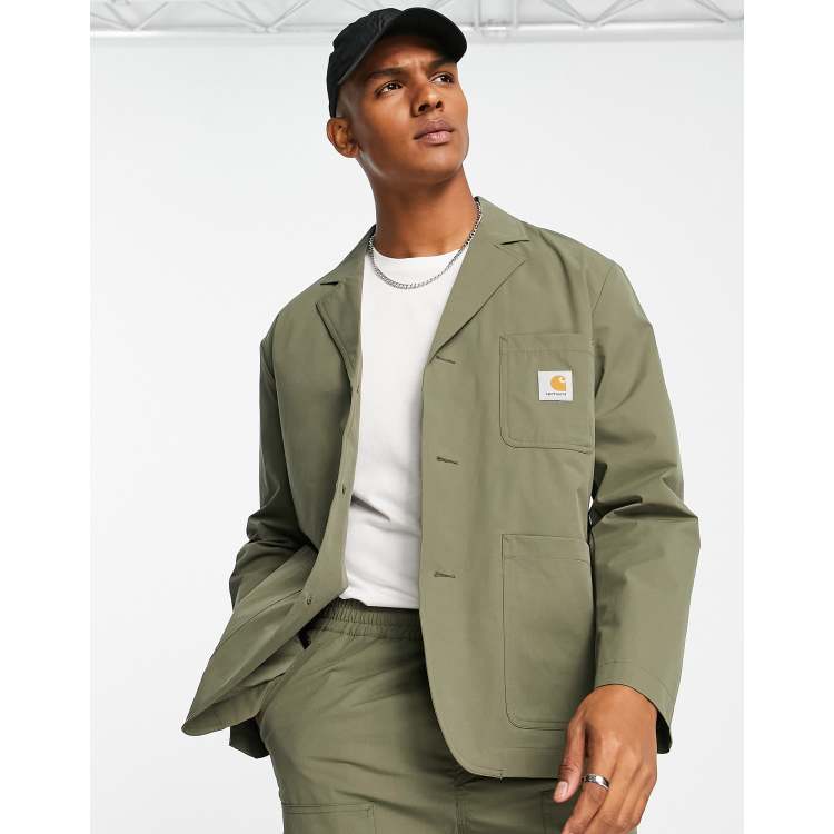 Carhartt WIP montana casual suit blazer in khaki | VolcanmtShops