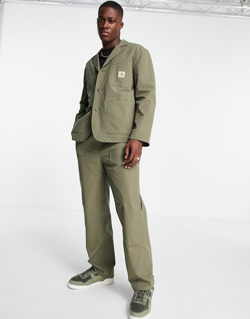 Carhartt WIP montana casual suit trousers in khaki-Brown