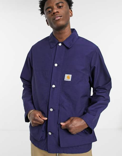 Carhartt WIP montana lined jacket in navy