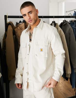 Carhartt WIP monterey denim overshirt in beige-Neutral | Smart Closet